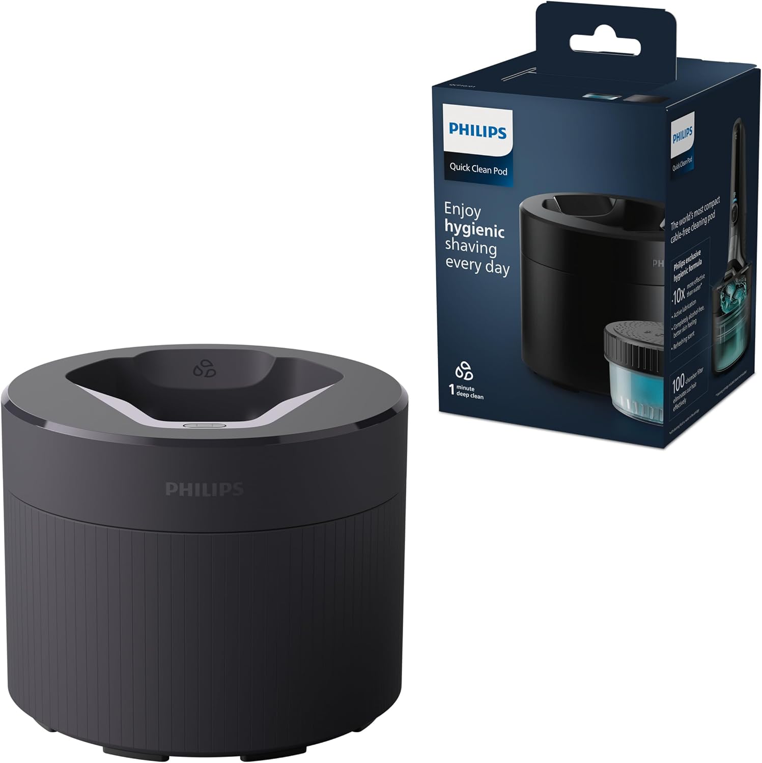 Detalle de Philips Quick Clean Pod QCP10/01 cleaning cartridge for Men’s Electric Shavers (Series 5000/7000/8000/9000)