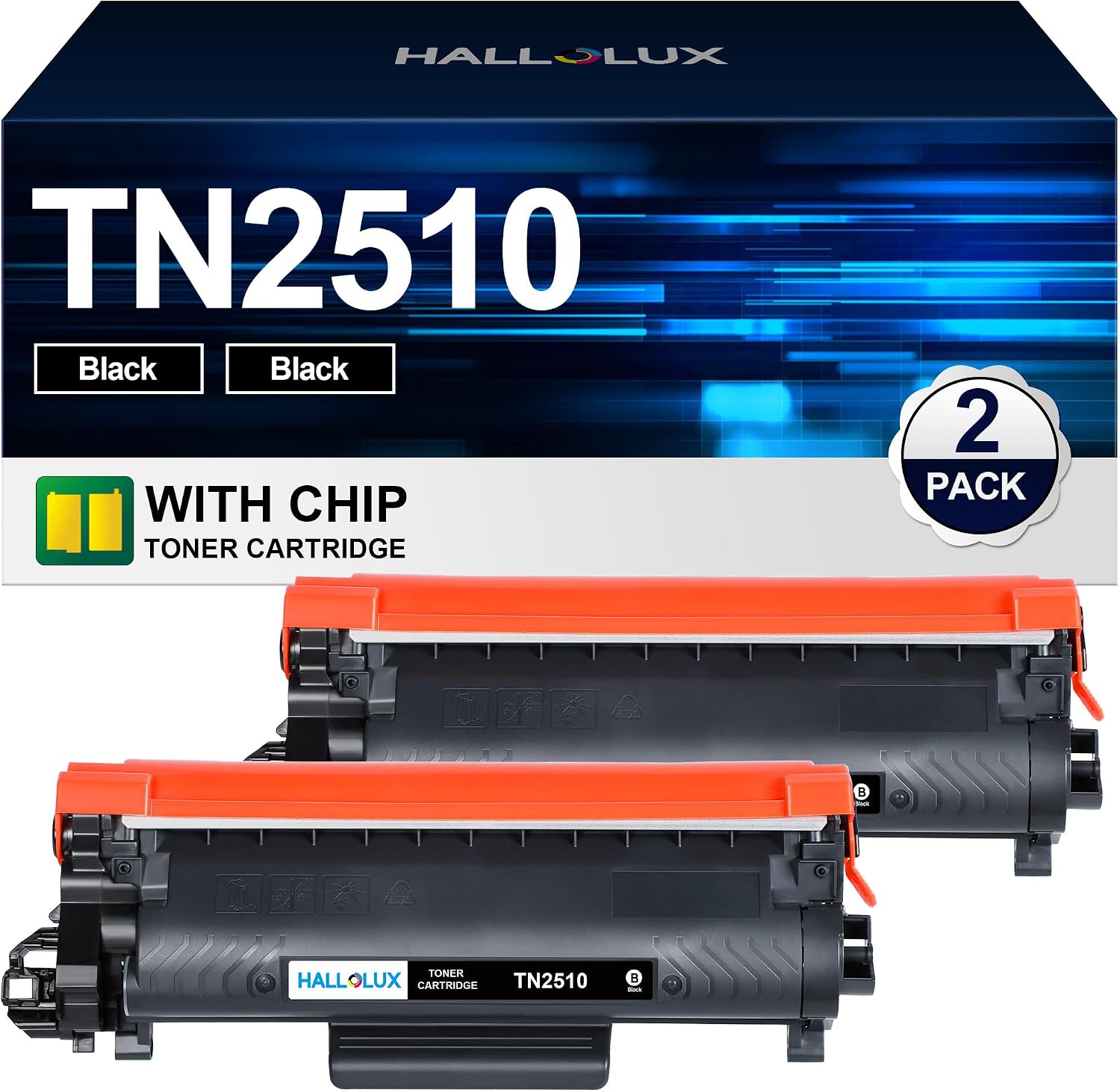 Detalle de HALLOLUX TN2510 Toner 2er-Pack 🖨