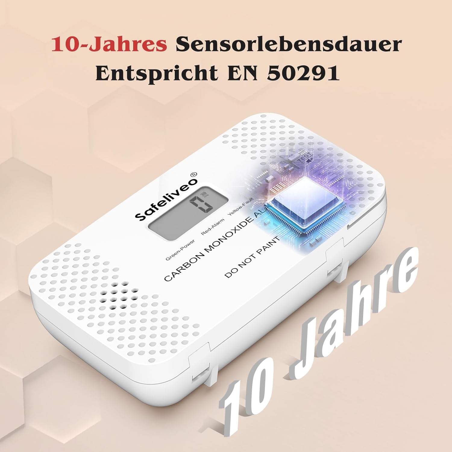 Thumbnail 1 de Safeliveo CO Melder mit LCD Display 10 Jahre Sensor