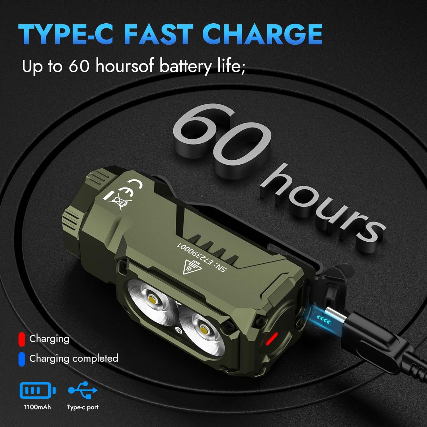 Thumbnail 6 de WUBEN E7 1800 Lumen Rechargeable Mini Flashlight 🔦