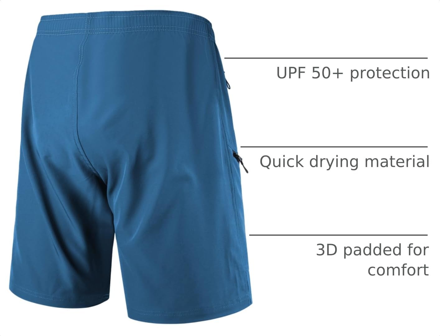 Detalle 2 de Men's Mountain Bike Shorts 3D Padded Baggy Bicycle Riding Cycling Shorts