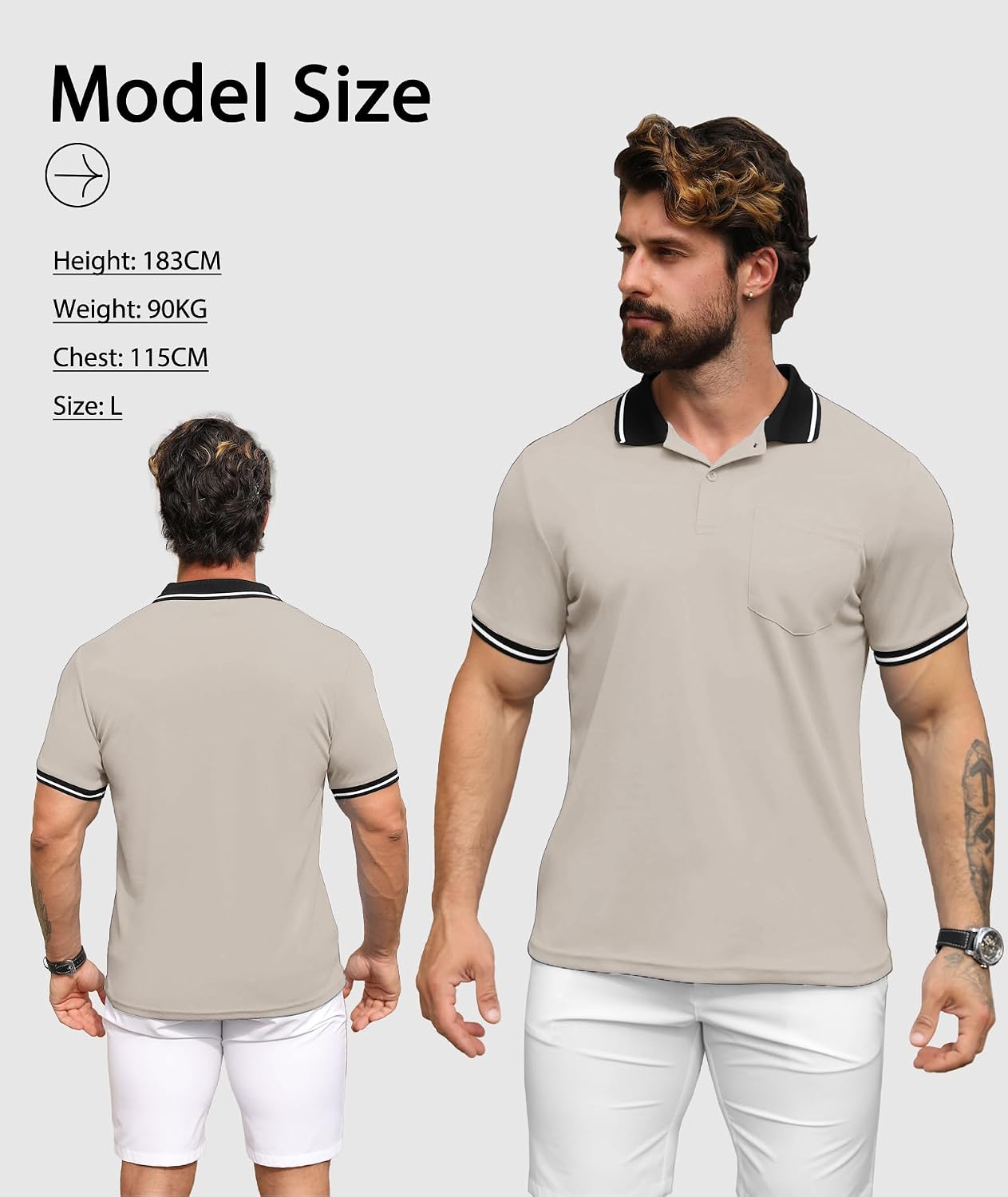 Thumbnail 2 de SwissWell Lote de 3 Polo hombre 95% poliéster