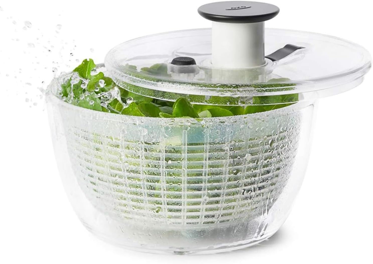 Detalle de OXO オクソー 小型サラダスピナー 丸型・バスケット約2.0L・食洗機低温設定対応