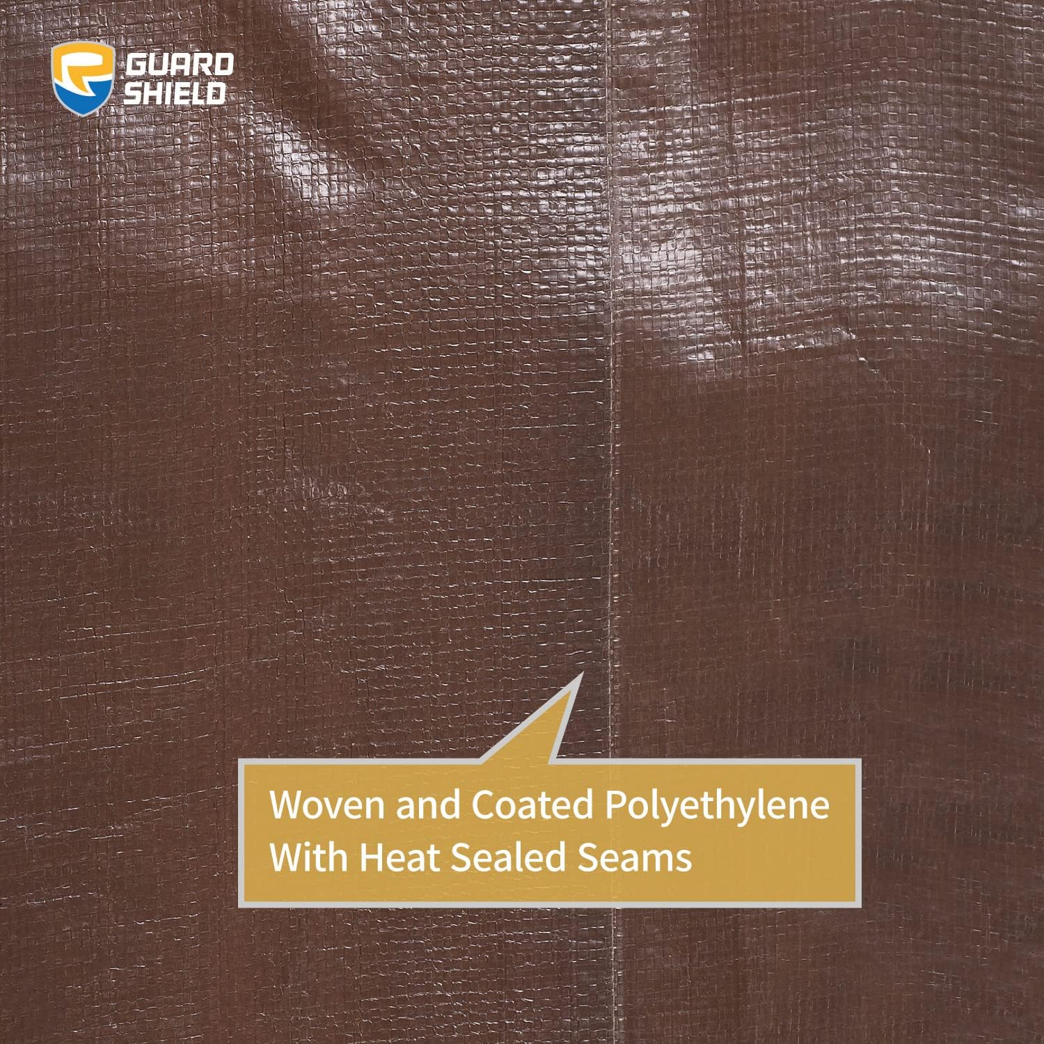 Thumbnail 4 de GUARD SHIELD Tarps Heavy Duty Waterproof 30x40 Feet – Brown/Silver Poly Tarp Cover
