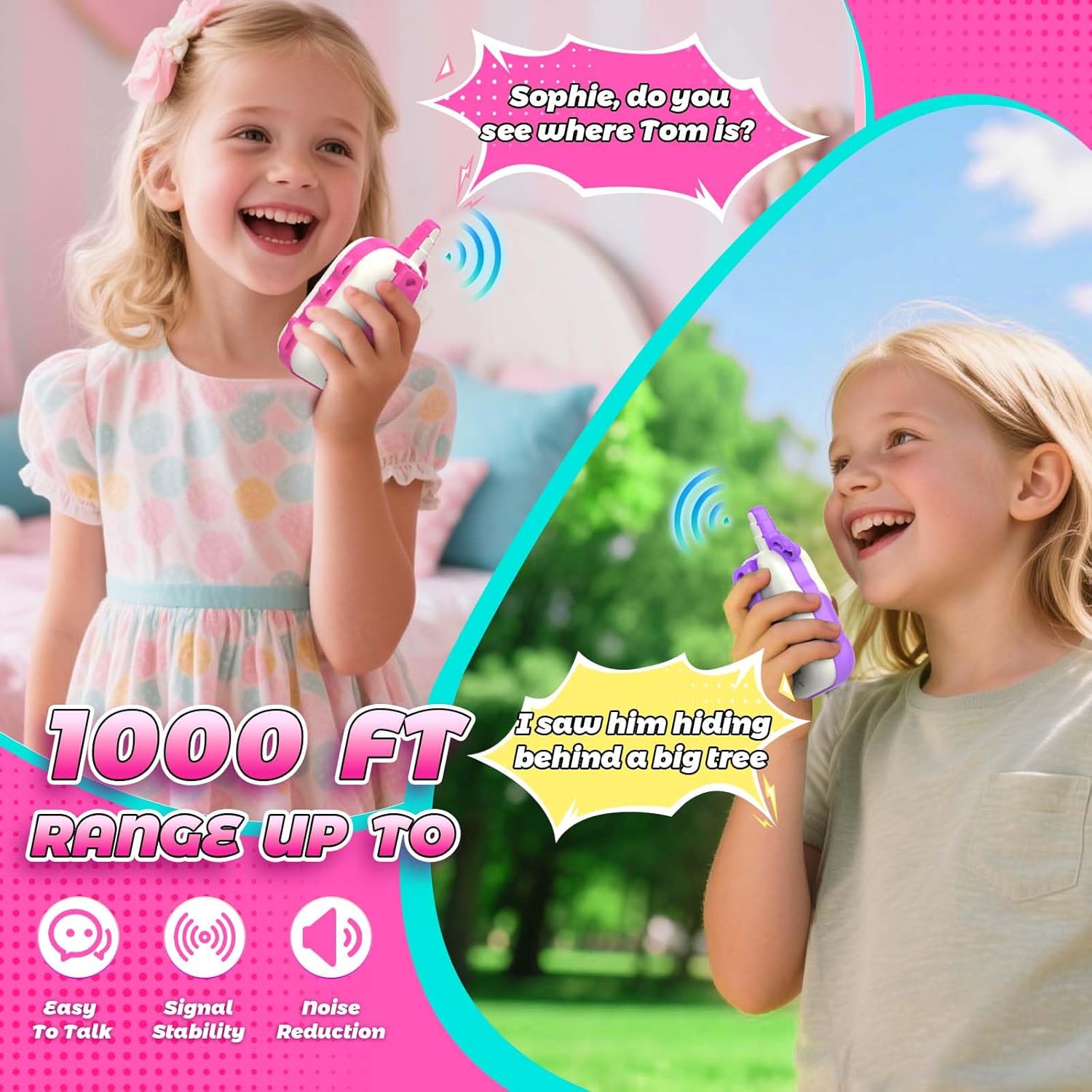 Thumbnail 1 de Walkie-Talkie Bambina Ricaricabili per 3–8 anni