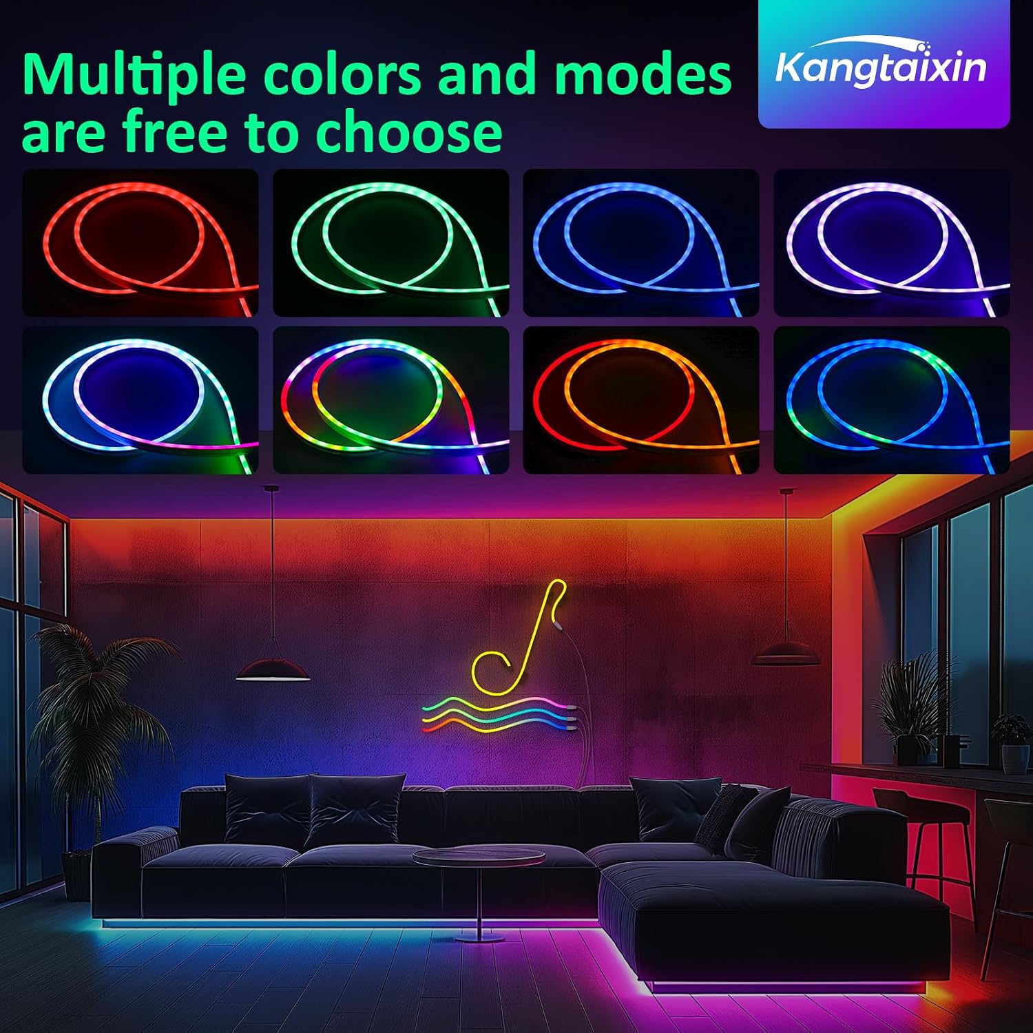 Thumbnail 5 de Kangtaixin LED Neon Strip 1m tira LED RGBICW