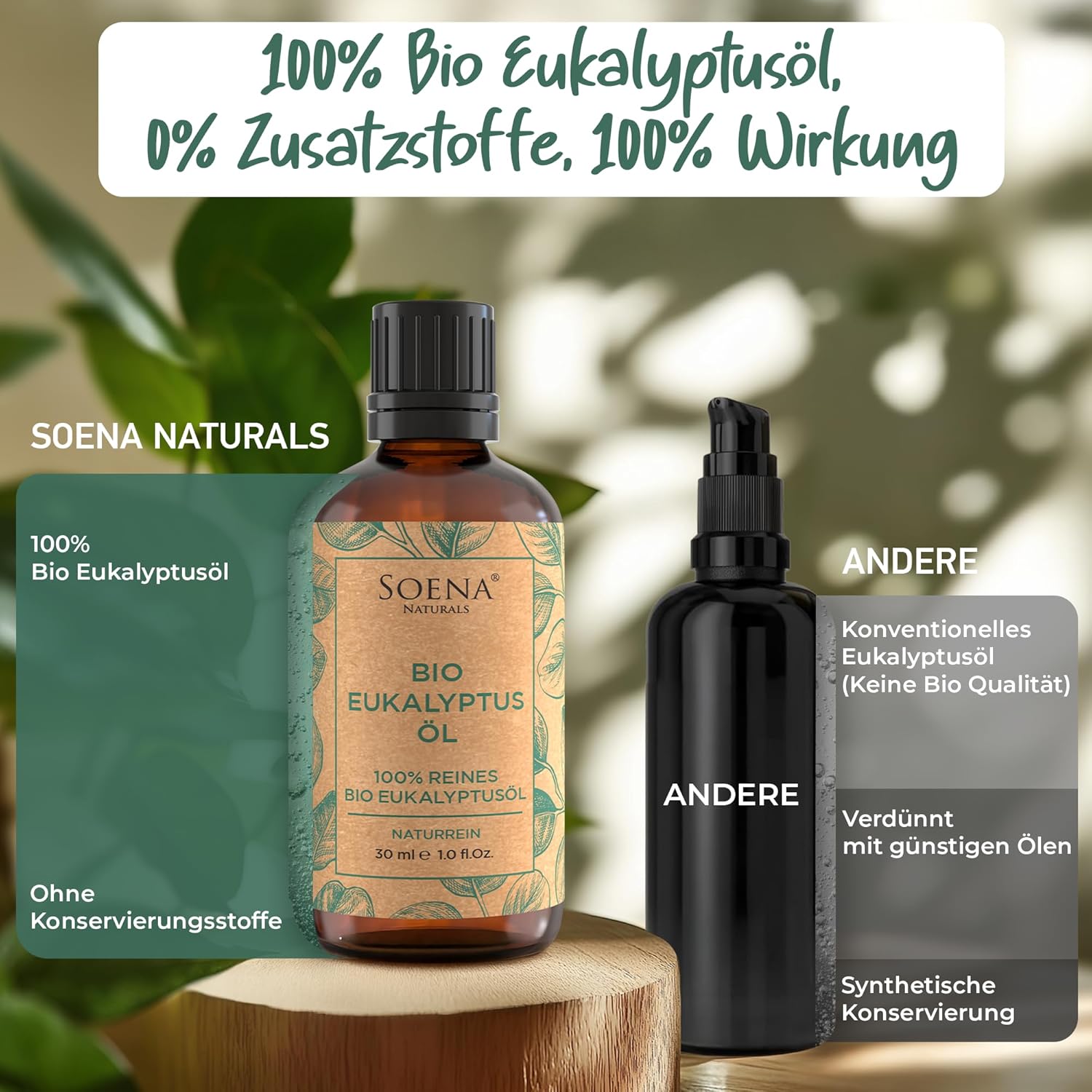 Thumbnail 1 de BIO Eukalyptusöl [BIO-ZERTIFIZIERT] 100% naturrein – vielseitig einsetzbar für Ernährung, Aromatherapie, Inhalation und Sauna