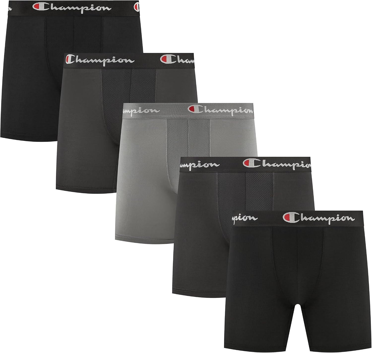 Detalle de Champion Men's Performance Boxer Briefs 5-Pack