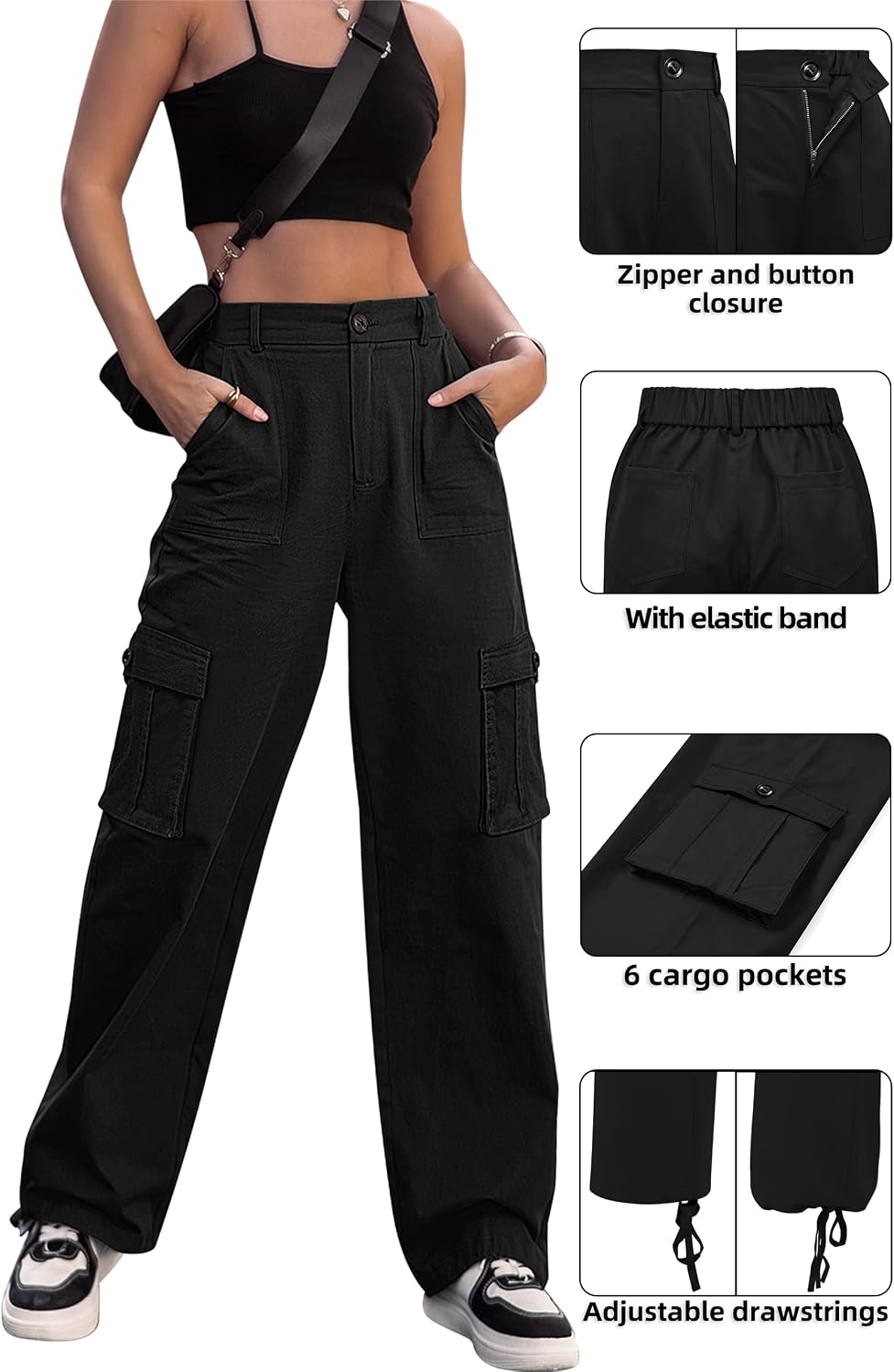 Thumbnail 5 de Breampot Womens Cargo Trousers High Waist hiking trousers