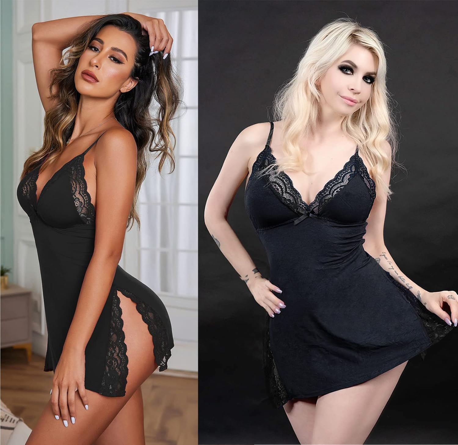 Thumbnail 4 de Avidlove Nightgown Spaghetti Strap Babydoll 1pc