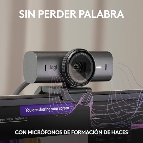 Detalle 2 de Logitech MX Brio Cámara web 4K, 1080p 60 FPS