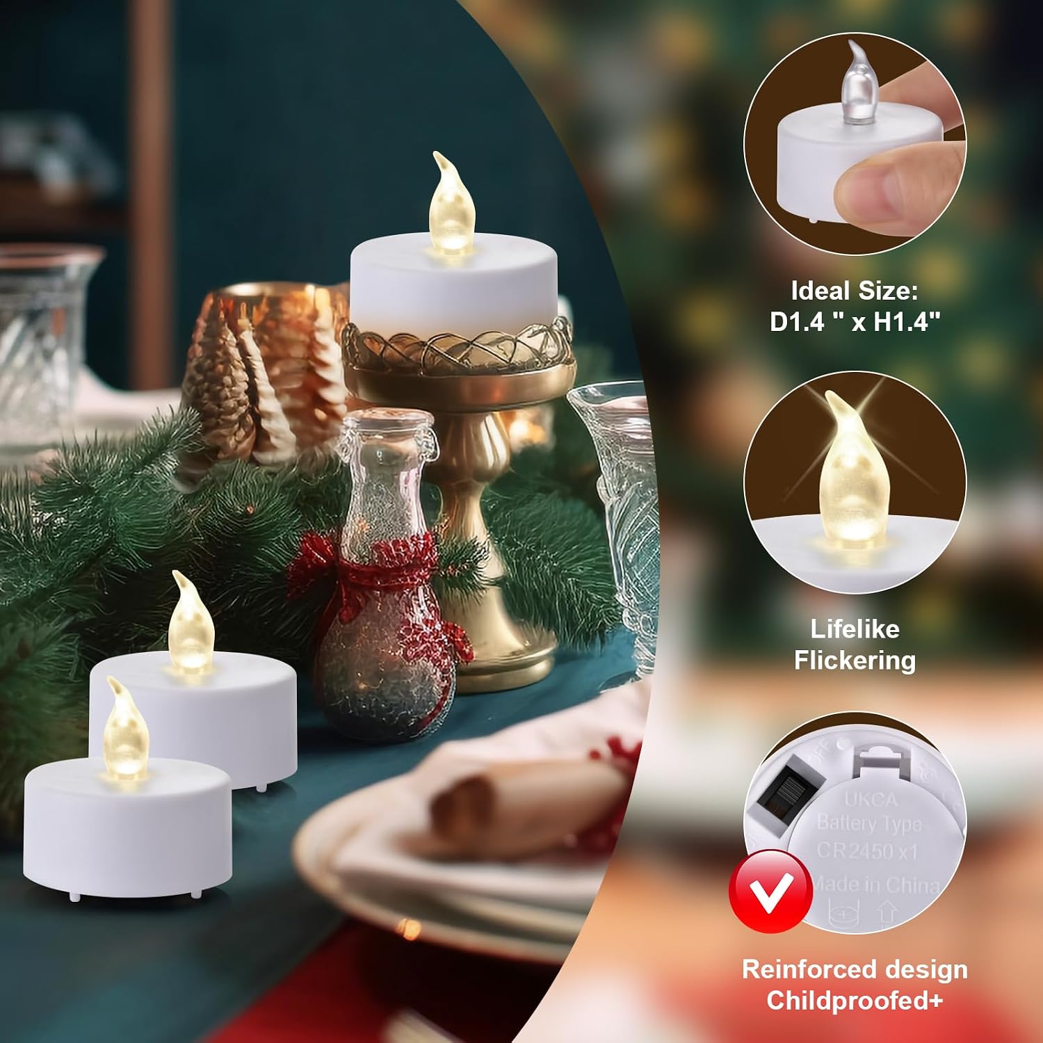Thumbnail 4 de Nancia LED Tea Light Candles 400+ hours 🕯