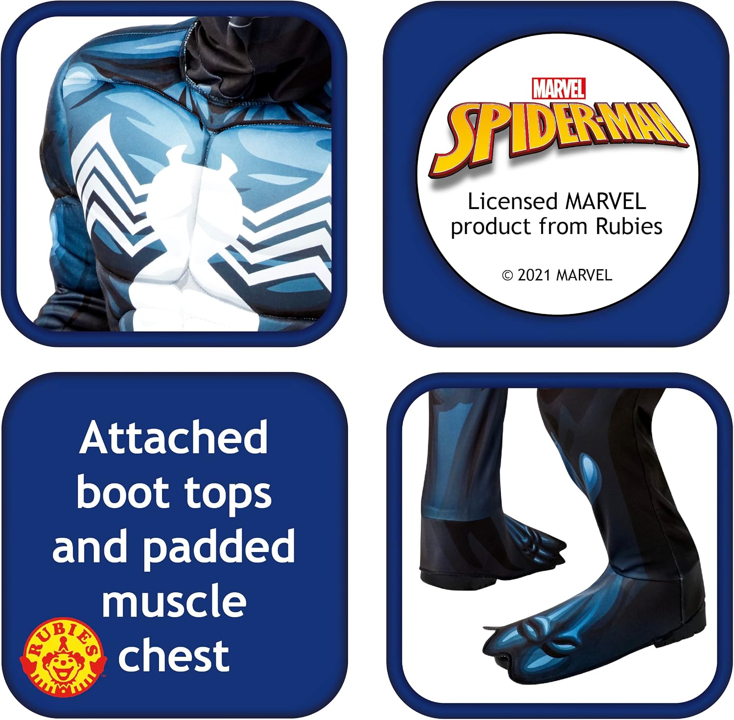 Thumbnail 2 de Rubies Spider-Man Venom Deluxe Costume 3-5 yrs
