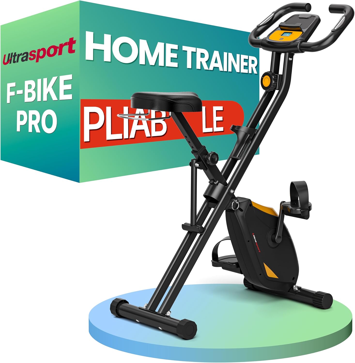 Ultrasport F-Bike Pro Vélo d’appartement pliable