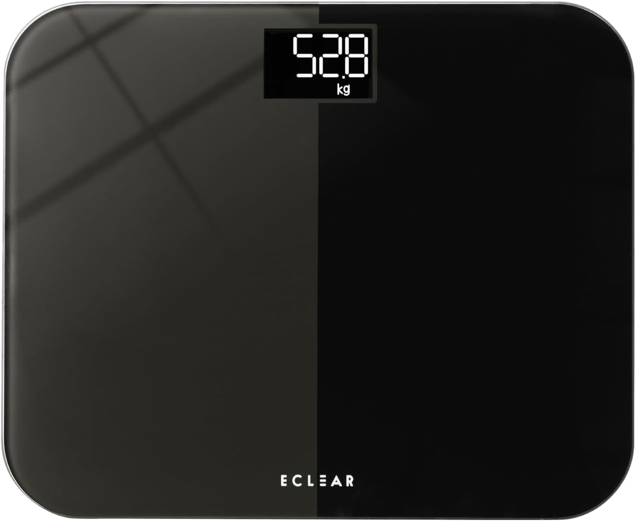 Detalle de エレコム エクリア ES03BK 体重計 100g単位、乗るだけ起動・ガラス天板