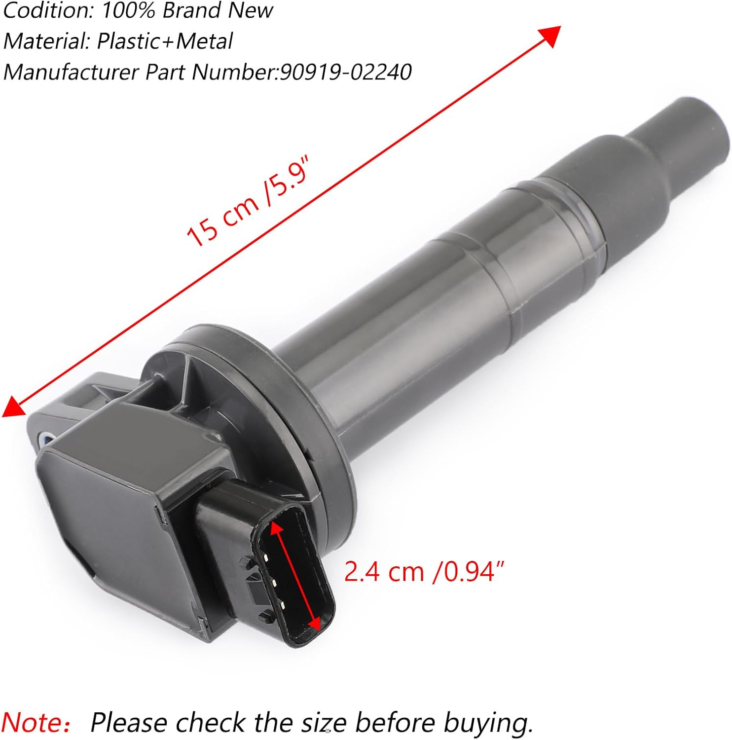 Thumbnail 3 de Topteng 4pcs Ignition Coil 90919-02240 – Direct Replacement for Toyota/Yaris/Scion