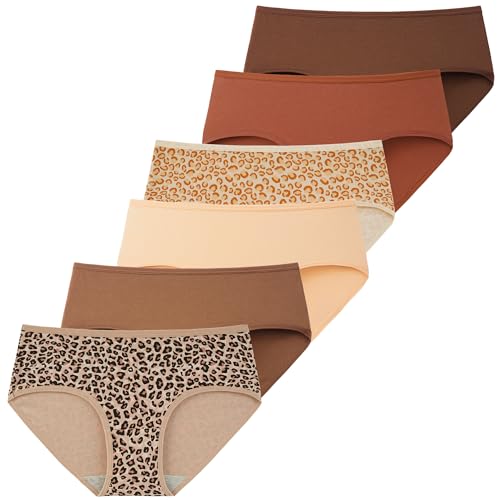 Imagen de INNERSY Damen Pantys Unterhosen L/42 EU – 2 Leopardenmuster, 4 Einfarbig en OfertitasTOP