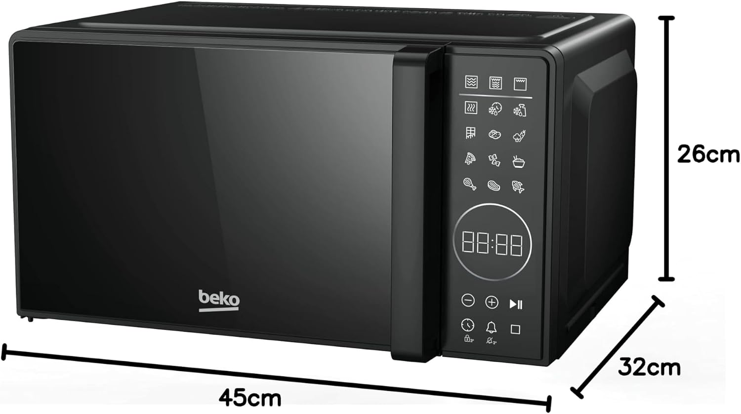 Thumbnail 4 de Beko MGC20130BFB: Forno a Microonde con Grill 20 L, 700 W, Timer Digitale, Disponibilità a Libera Installazione