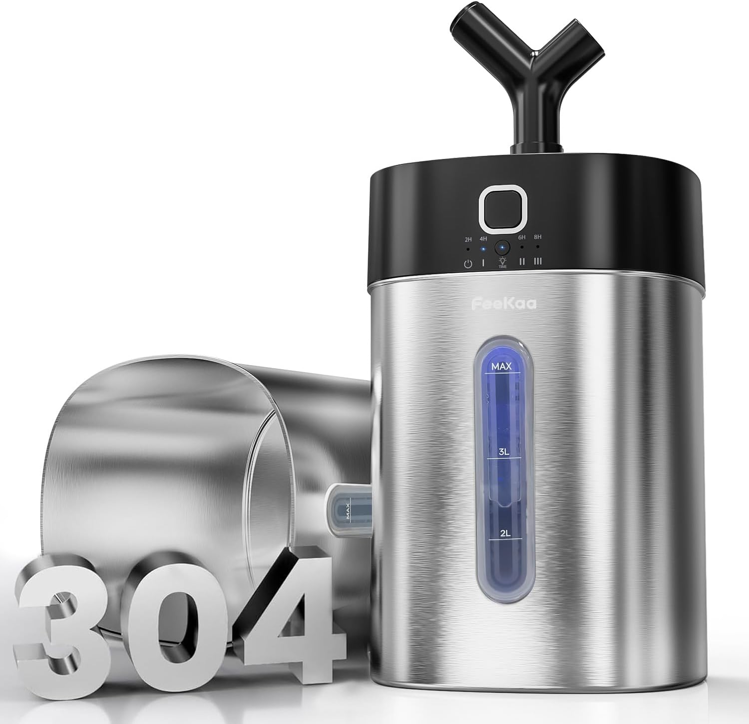 Feekaa Stainless Steel Humidifier 1Gal Easy Clean