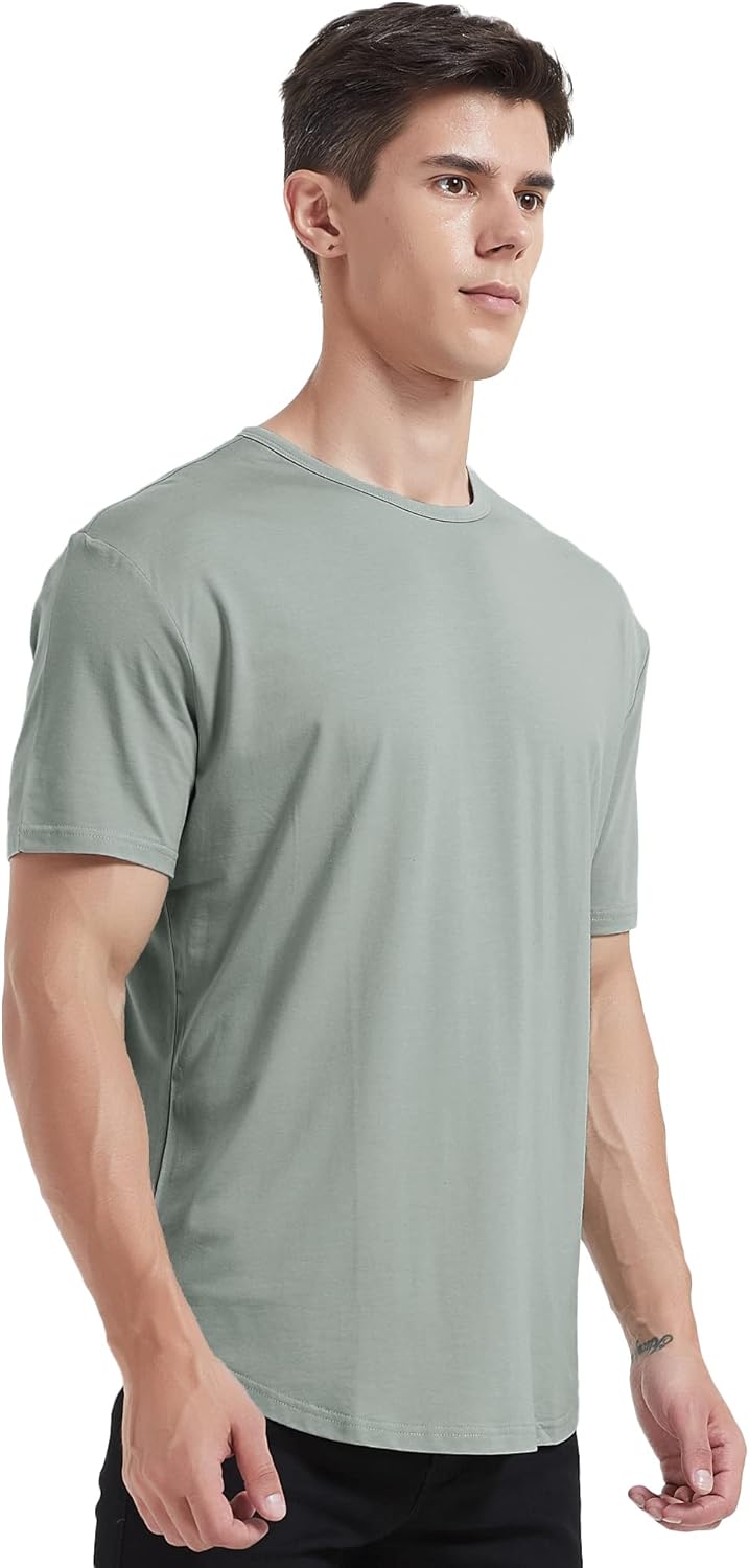 Thumbnail 4 de Netdraw Men's Ultra-Soft Bamboo Viscose T-Shirt with Curved Hem
