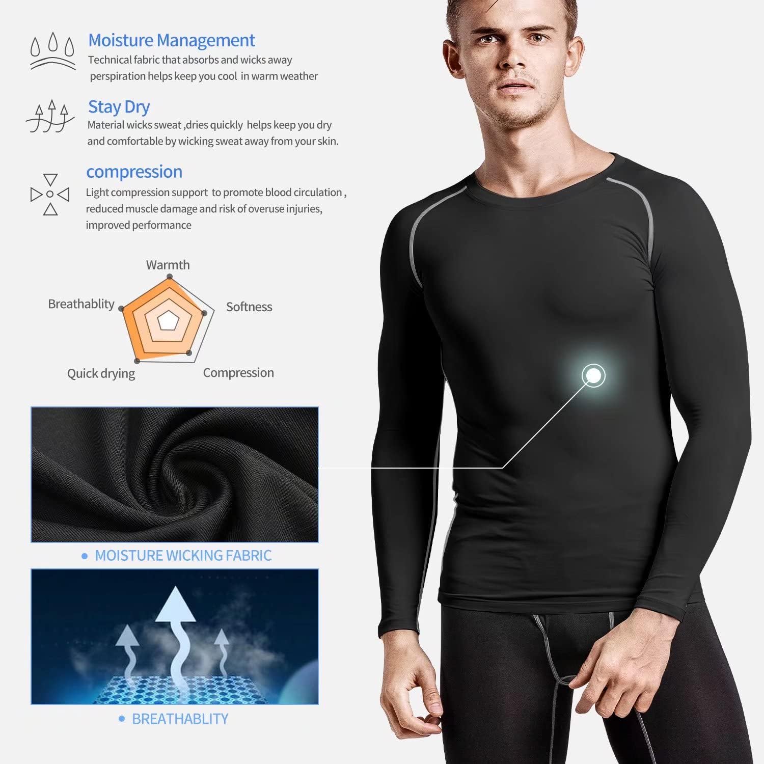 Thumbnail 2 de Sillictor Long Sleeve Compression Base Layer UPF50+