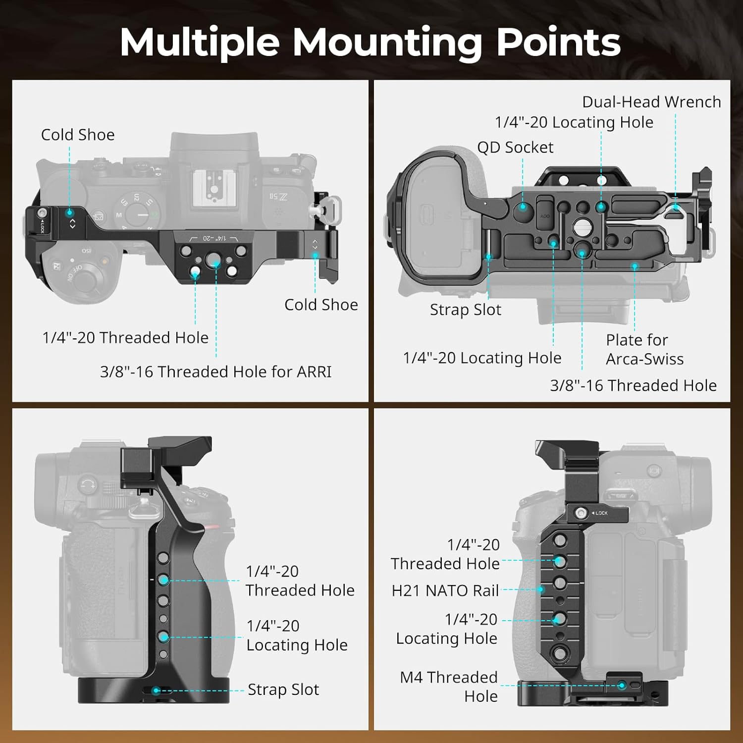 Thumbnail 3 de SMALLRIG 5257 Cage für Nikon Z6 II