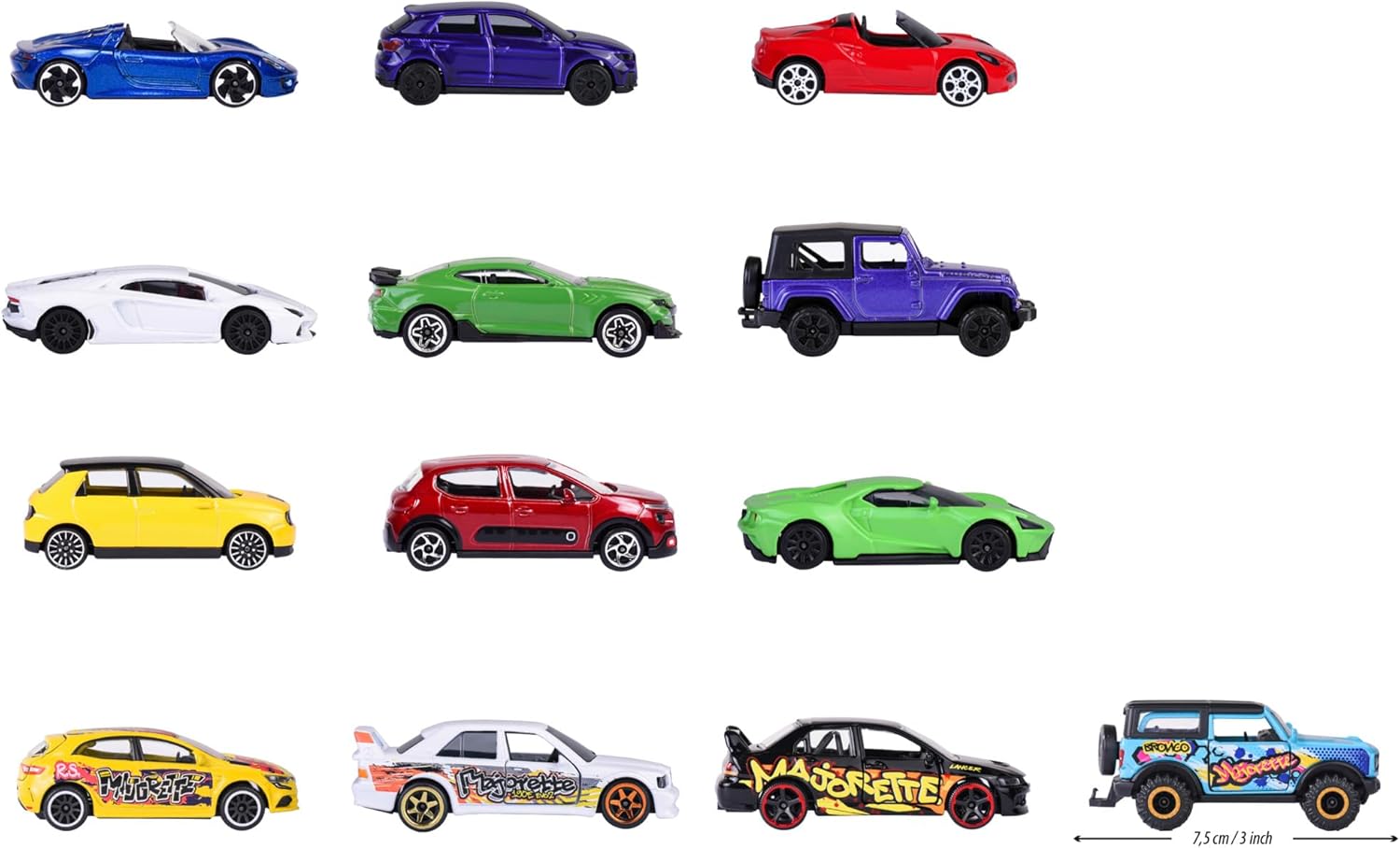 Thumbnail 2 de Majorette Auto-Set Limited Edition 11 (13 Autos) – 9 Street Cars + 4 Graffiti-Modelle aus Metall