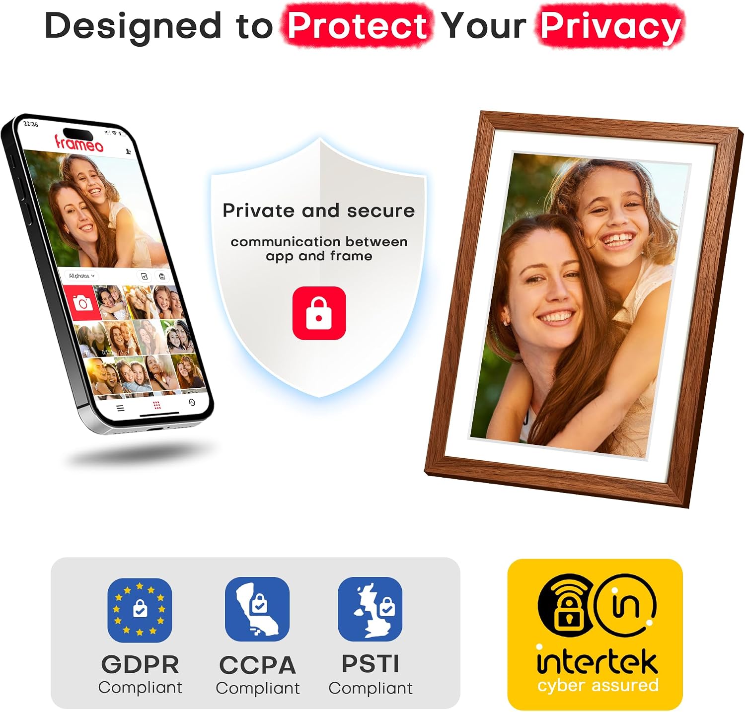 Thumbnail 6 de Pastigio WiFi Digital Picture Frame, 32GB