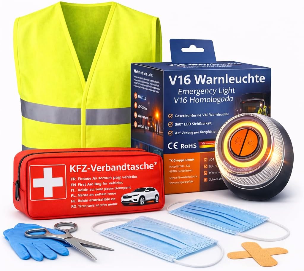 POWR CAR — Trousse de premiers secours universelle et haute visibilité