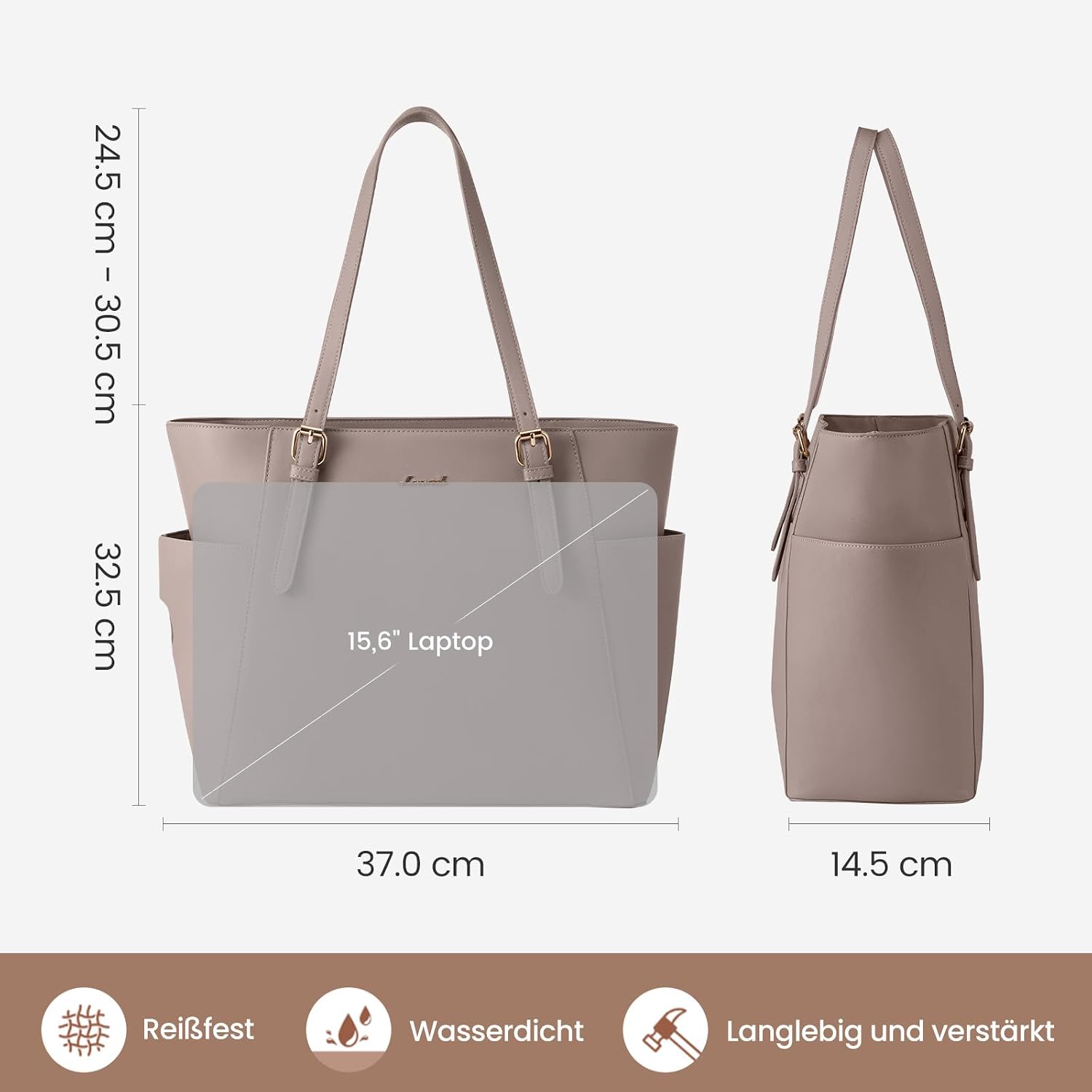 Detalle 1 de LOVEVOOK Laptoptasche 37 x 14,5 x 32,5 cm