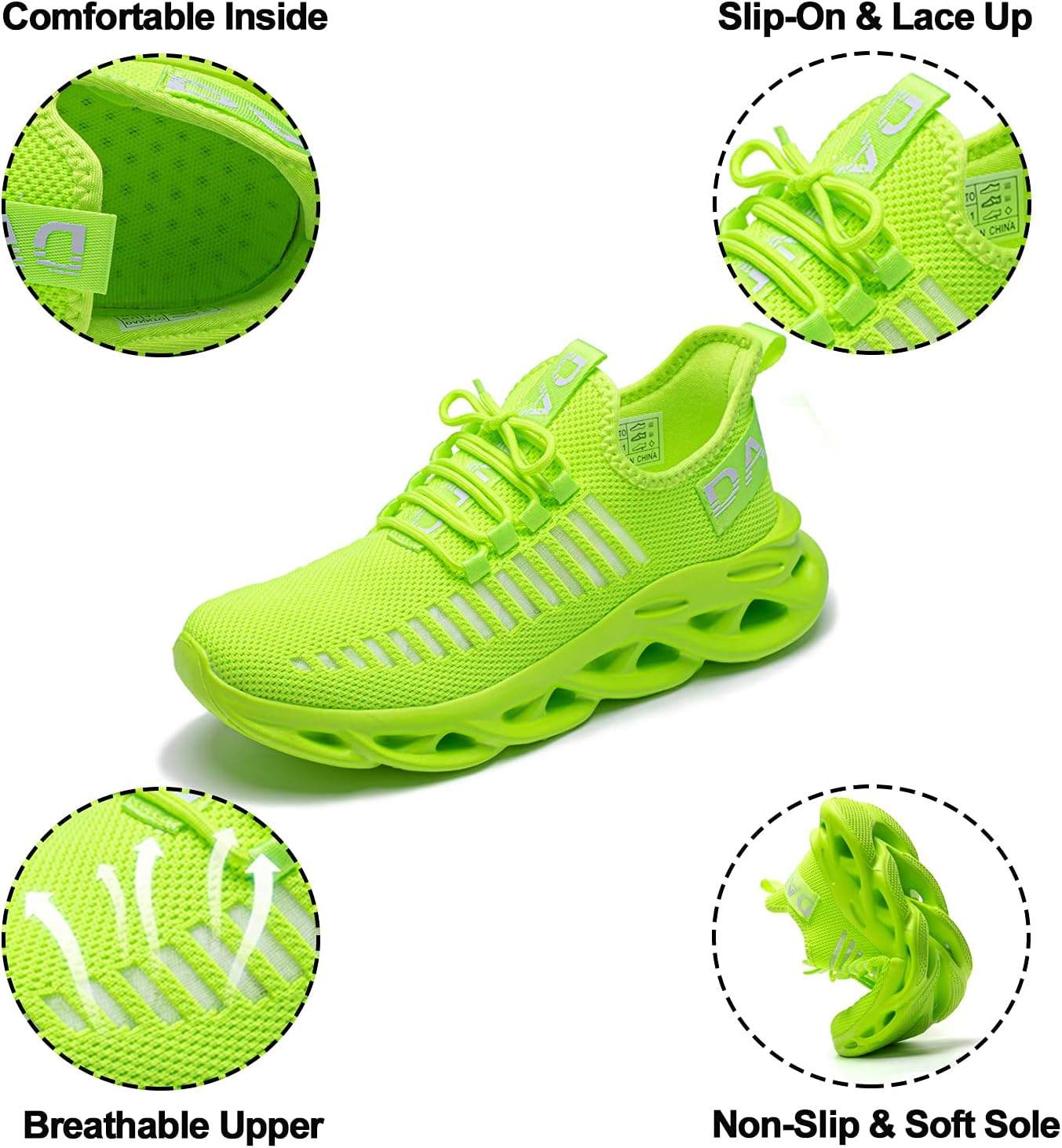 Detalle 2 de DANNTO Laufschuhe Herren/Damen – Atmungsaktiv, leicht und rutschfest für Alltag, Training und Outdoor