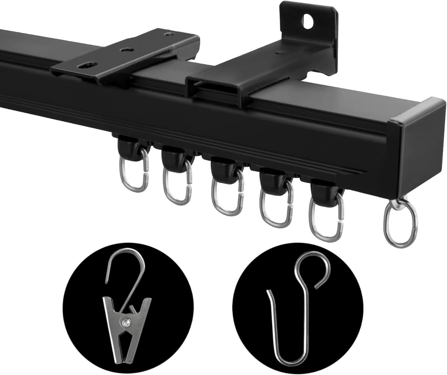 Detalle de MaKefeile Ceiling Curtain Track, Aluminum Alloy