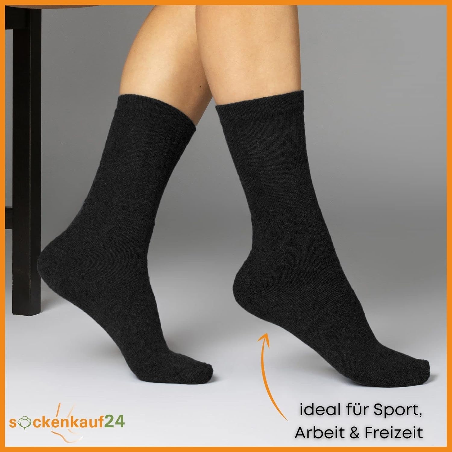 Thumbnail 3 de 10 | 20 | 30 Paar Sportsocken Tennissocken Arbeitssocken aus Baumwolle – Herren & Damen