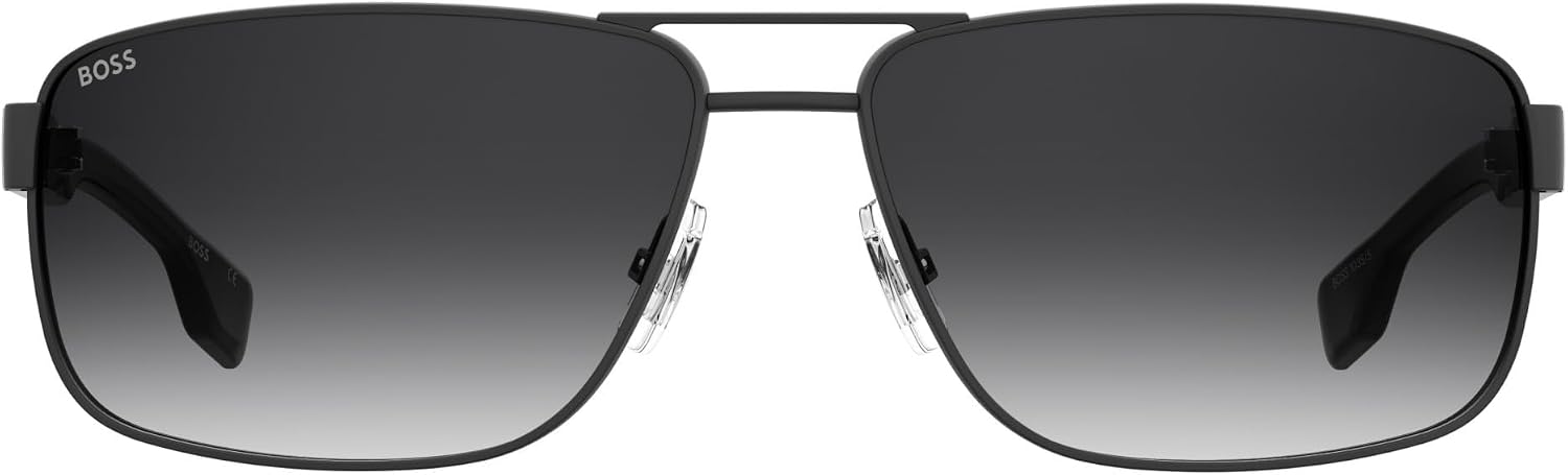 Detalle 2 de BOSS 1035/S Men's Metal Sunglasses, Matte Black, Grey Shaded, 64/15/140