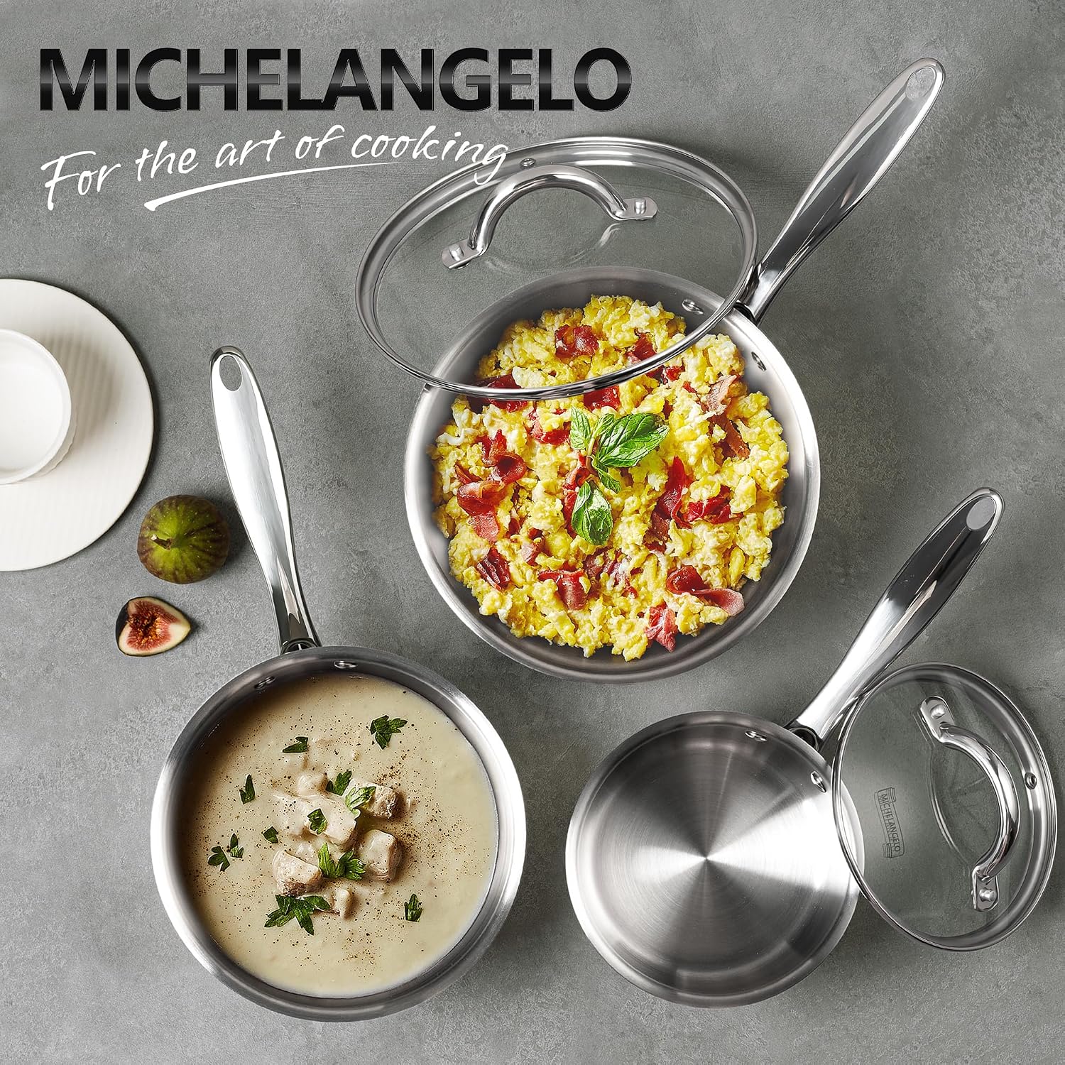 Thumbnail 6 de MICHELANGELO Saucepan Set 6pc