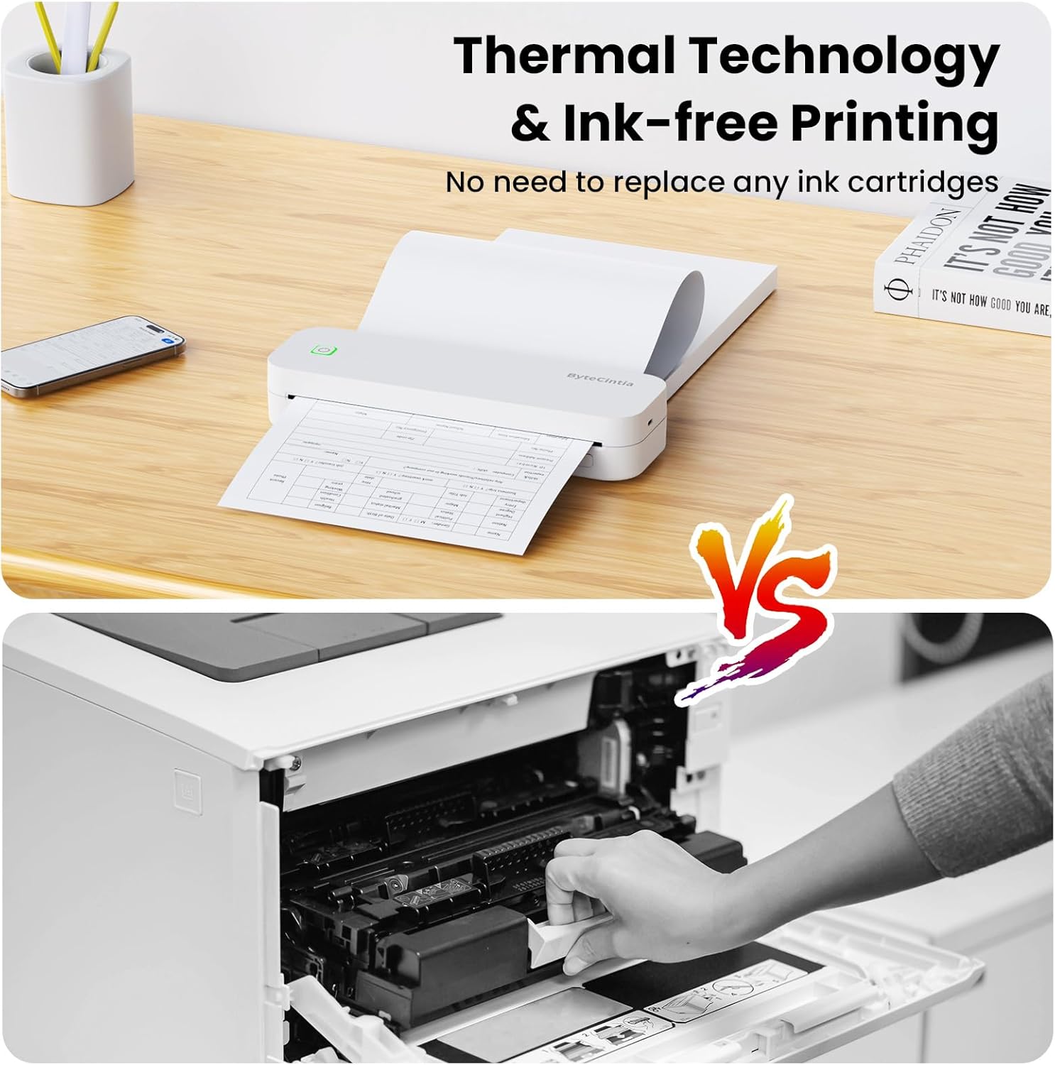 Thumbnail 4 de ByteCintia A4 Impresora Portátil Térmica Bluetooth 📄