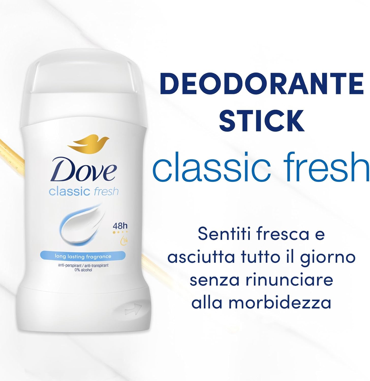 Thumbnail 2 de Dove Classic Care Deodorante stick 48 ore, 6×50 ml