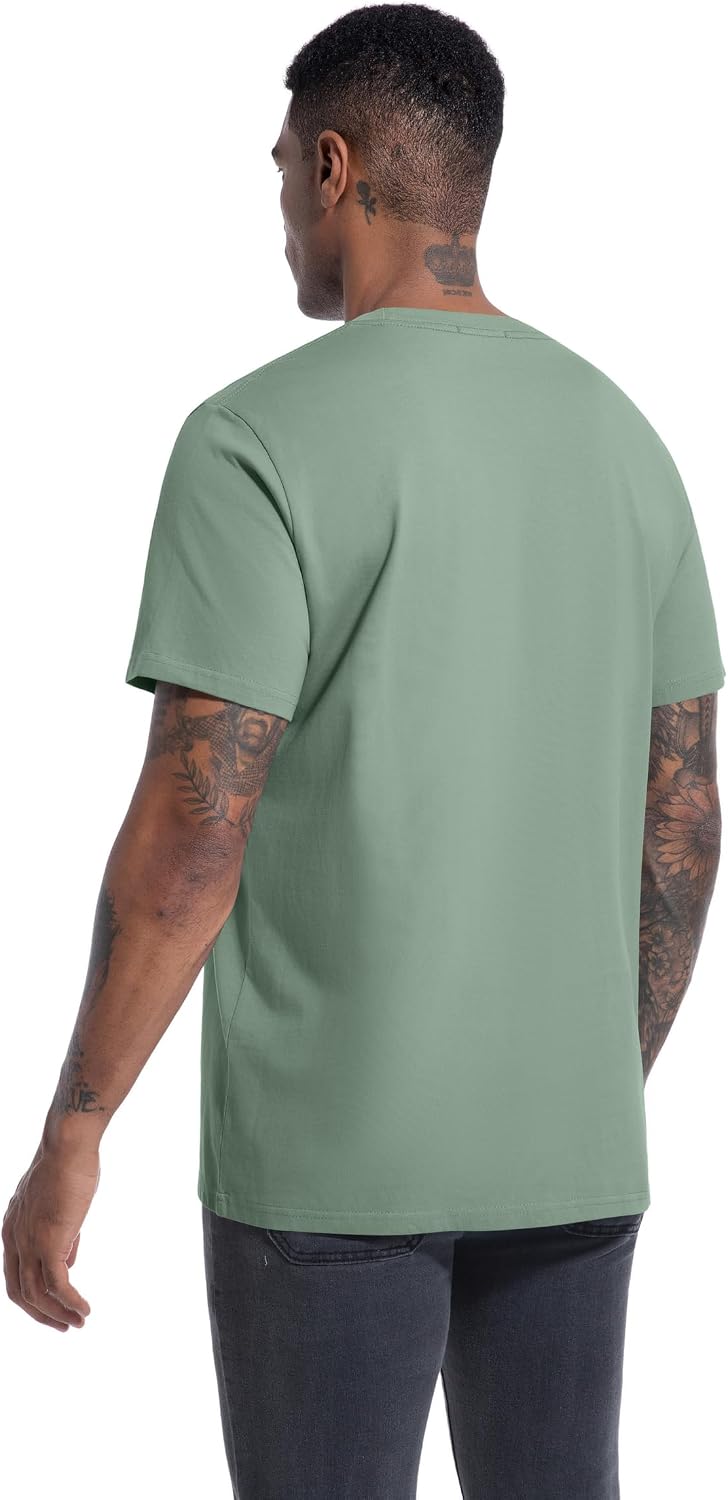 Detalle de VEIISAR Herren T-Shirt 210 g/m² Baumwolle