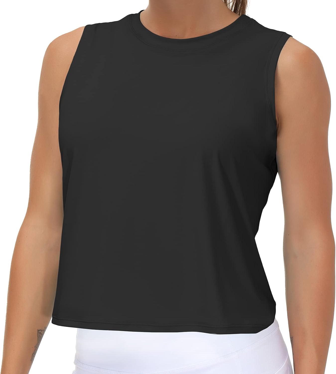 Thumbnail 6 de THE GYM PEOPLE Canotta Sportiva Donna: Top palestra ad asciugatura rapida con tessuto fresco