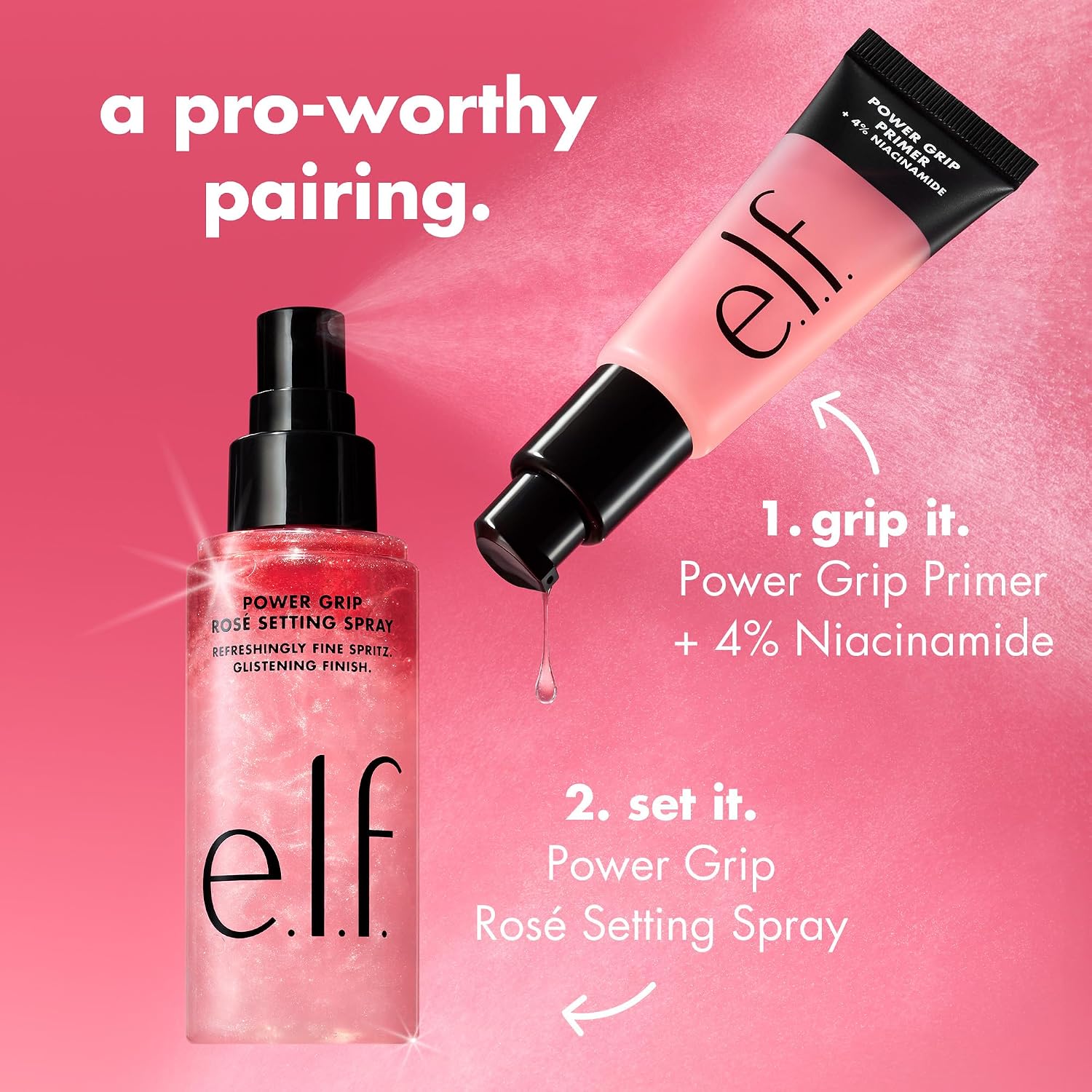 Thumbnail 4 de e.l.f. Power Grip Rosé Setting Spray