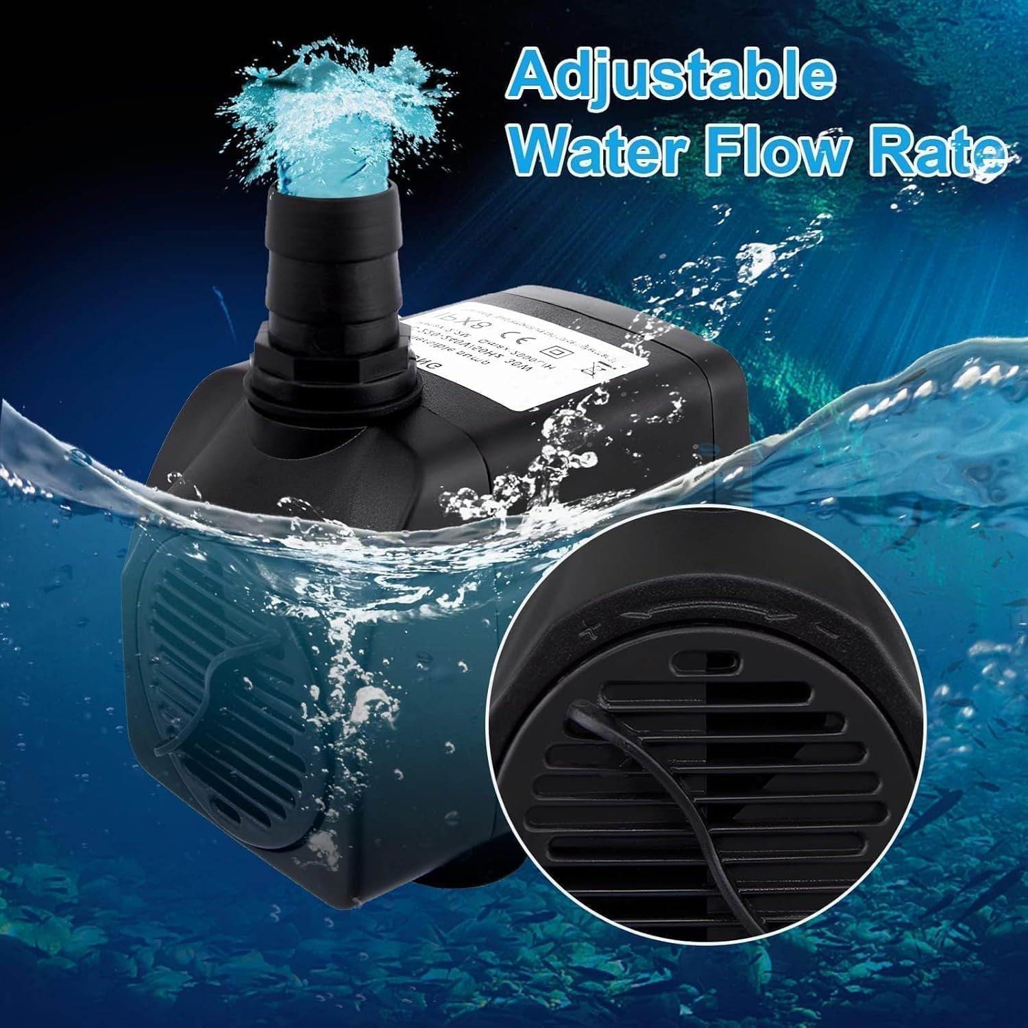 Thumbnail 5 de Awroutdoor submersible pump 30W 2500L/H