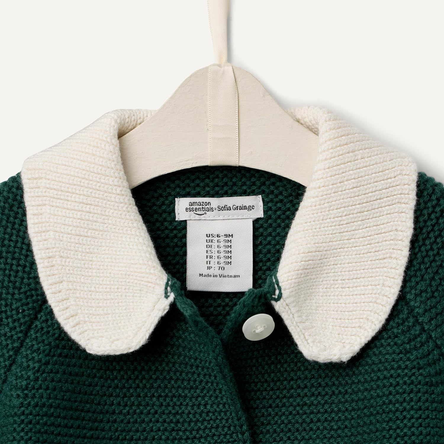 Thumbnail 4 de Amazon Essentials x Sofia Grainge Veste Pull à col Claudine Mixte Bébé et Enfant