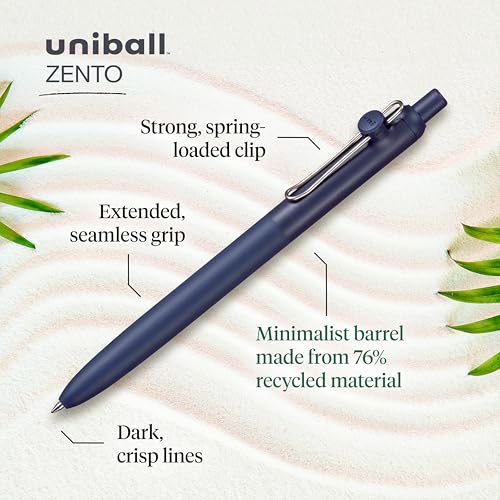Thumbnail 1 de uniball Zento 0.7mm Gel Retractable Pens, Dozen 🖊️