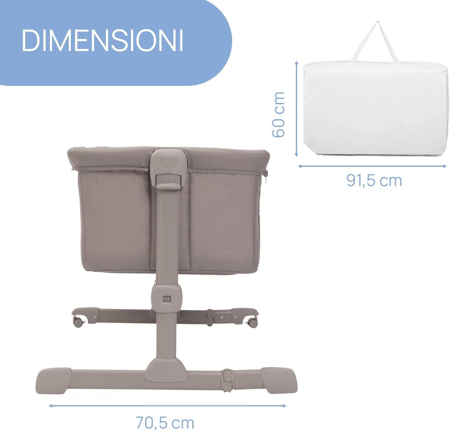 Thumbnail 2 de Chicco Next2Me Essential Culla Neonato Fianco Letto – Co-Sleeping, Altezza Regolabile e Materasso Incluso