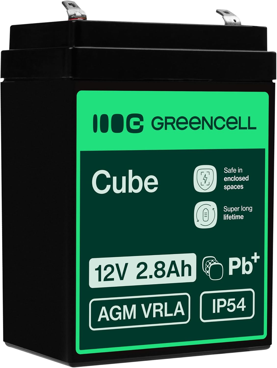 Detalle de GreenCell Batteria AGM 12V 7Ah VRLA esente da manutenzione per UPS, allarmi e sistemi di emergenza