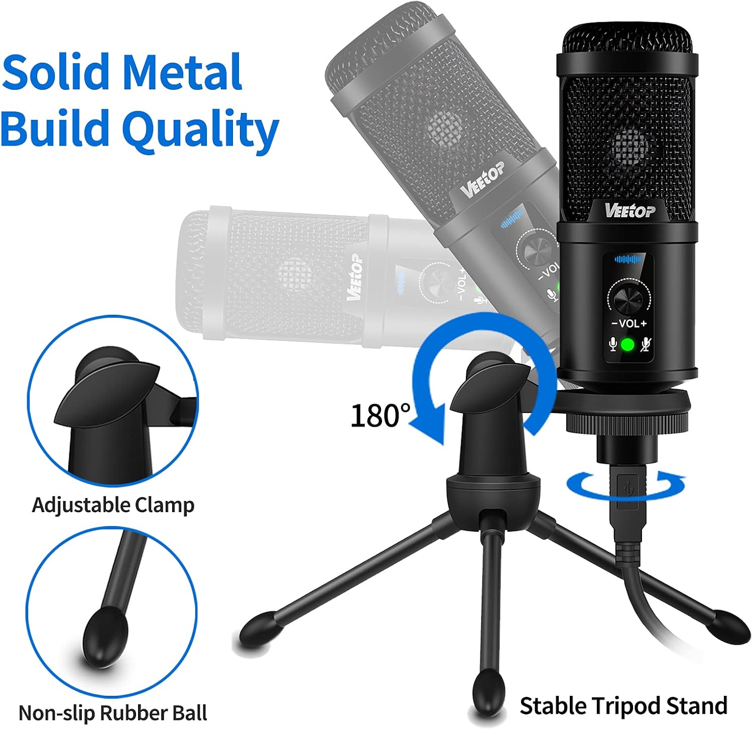 Thumbnail 5 de Veetop USB Microphone 192kHz/24bit