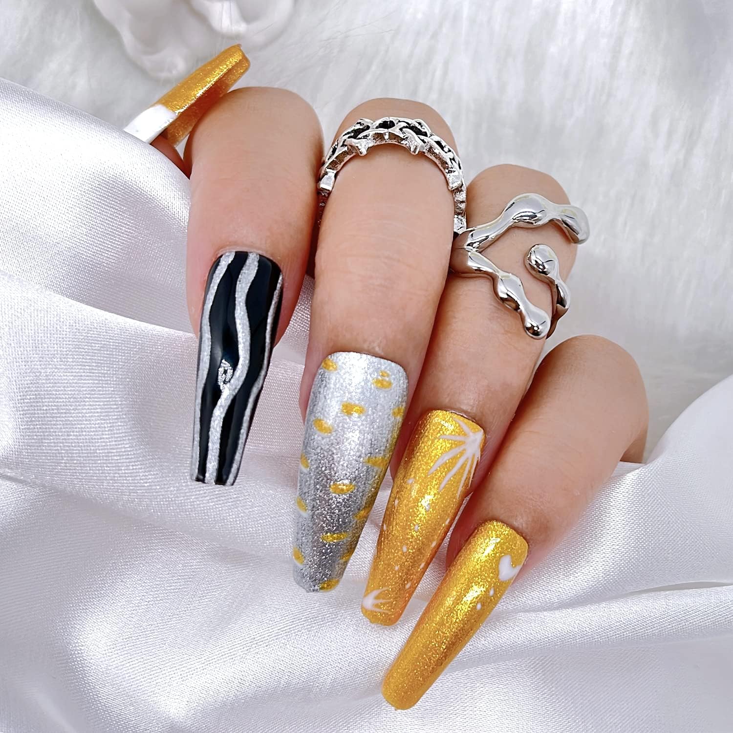 Thumbnail 2 de Senvenski smalto semipermanente per unghie in kit (oro/argento) con gel UV/LED