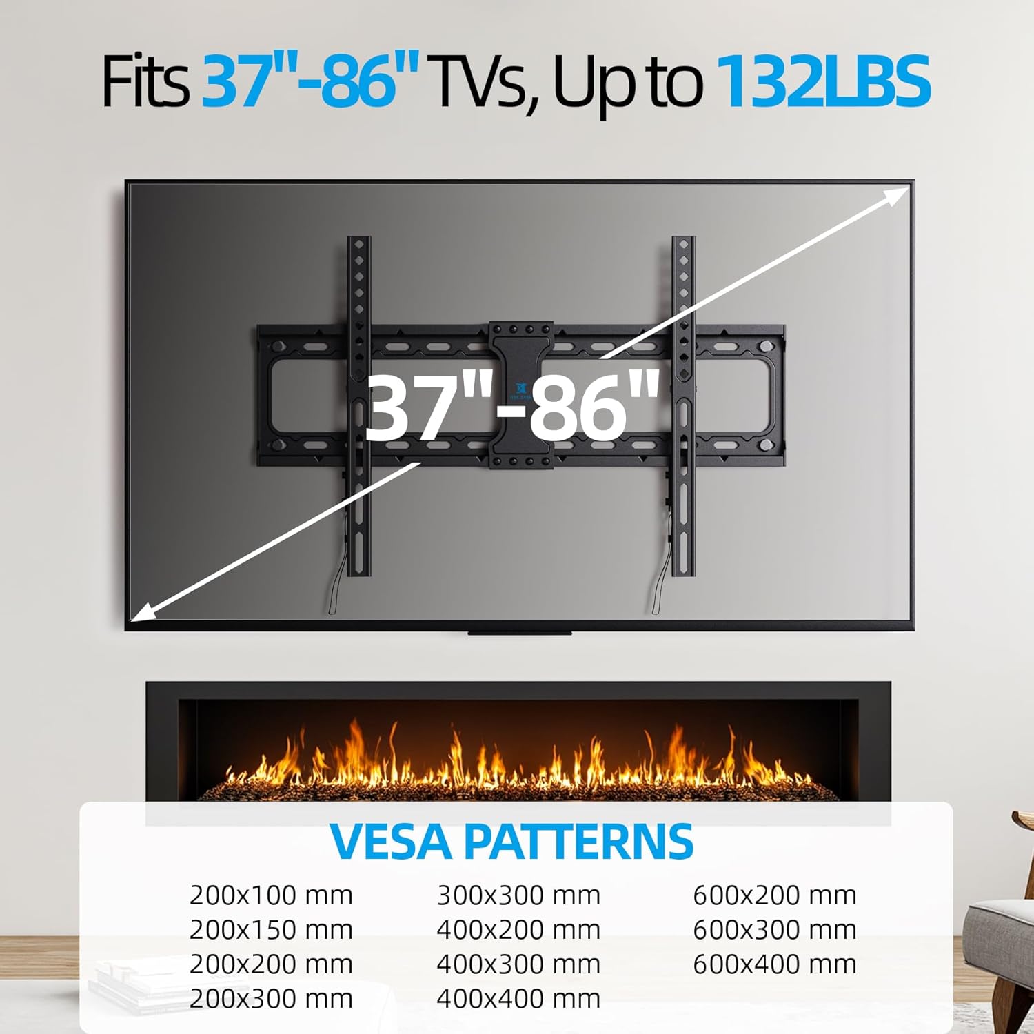 Detalle de Fixed Wall Mount for 37–86 inch TVs