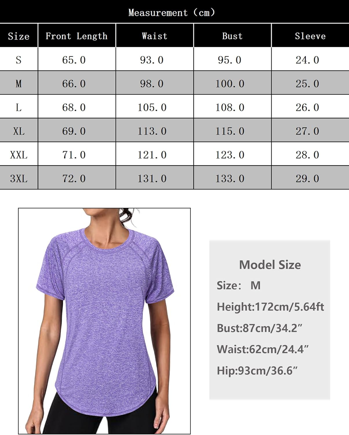 Thumbnail 5 de Gyabnw Tee Shirt Sport Femme – T-Shirt à Manches Courtes, Séchage Rapide pour Yoga, Course et Fitness