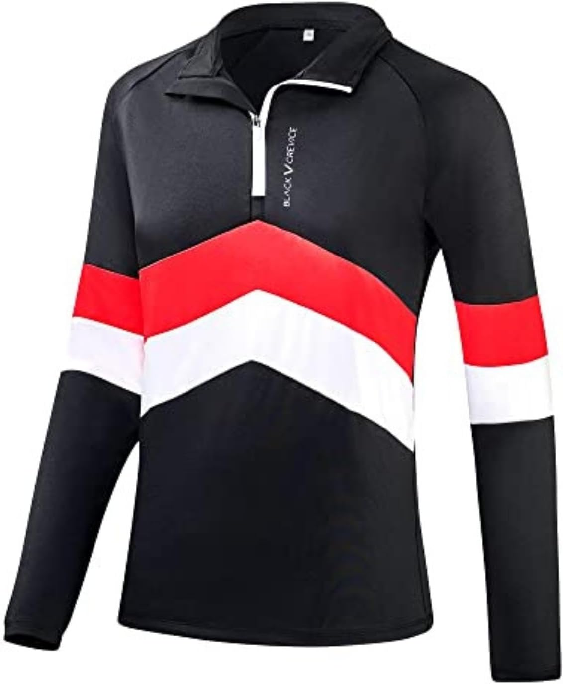 Detalle de Black Crevice Maglia Funzionale Zip Donna – Comfort, Traspirante e Leggera